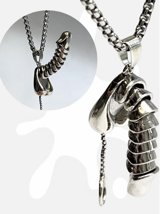Erectable Penis Pendant Necklace