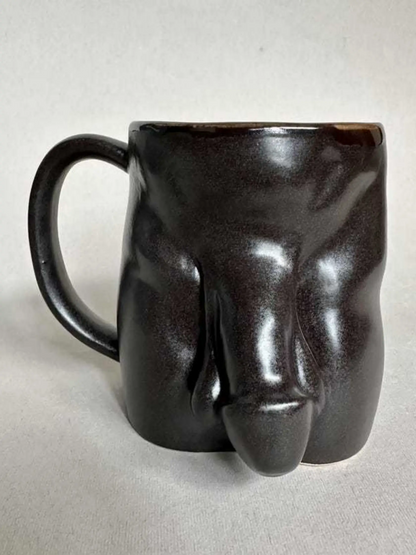 Handmade Ceramic Penis Mug for adults featuring unique novelty products by Ballsy Billy