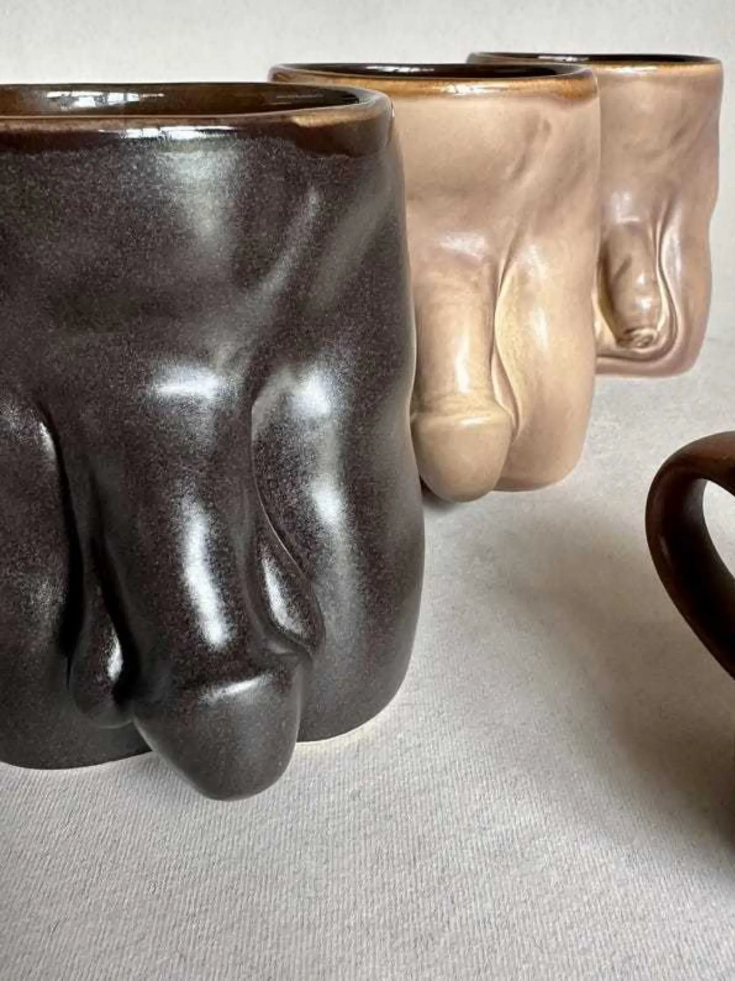Handmade Ceramic Penis Mug for adults featuring unique novelty products by Ballsy Billy