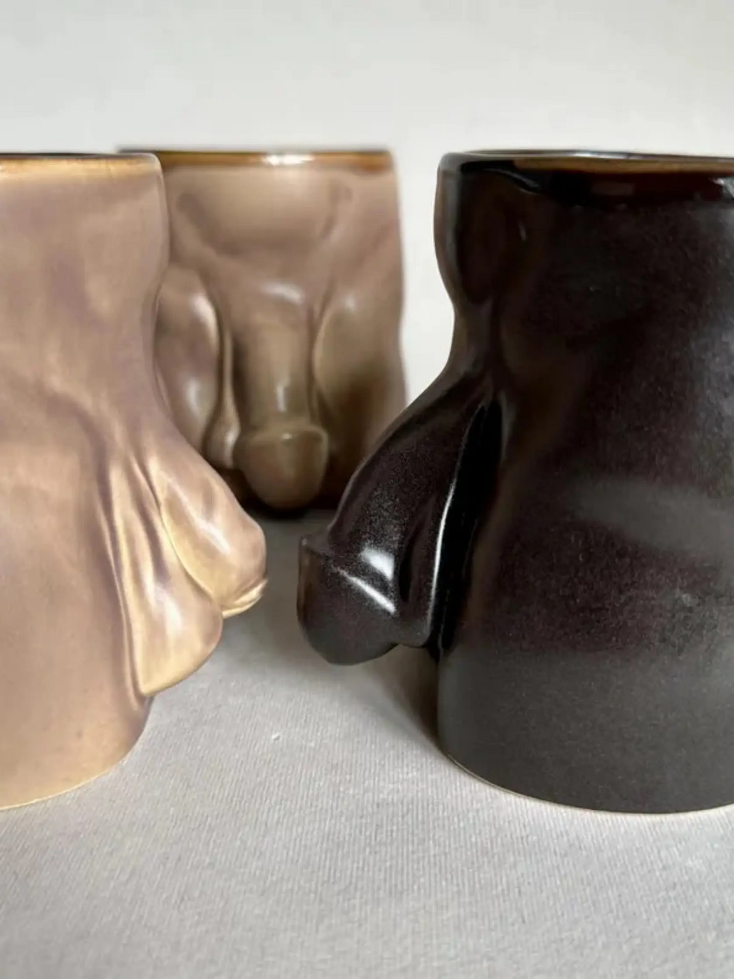 Handmade Ceramic Penis Mug for adults featuring unique novelty products by Ballsy Billy