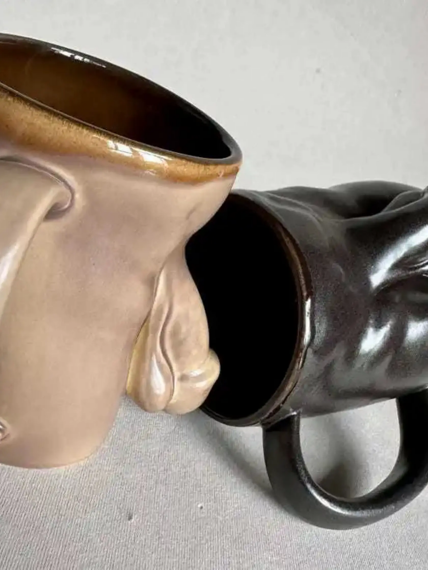 Handmade Ceramic Penis Mug for adults featuring unique novelty products by Ballsy Billy