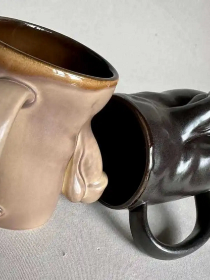 Handmade Ceramic Penis Mug for adults featuring unique novelty products by Ballsy Billy