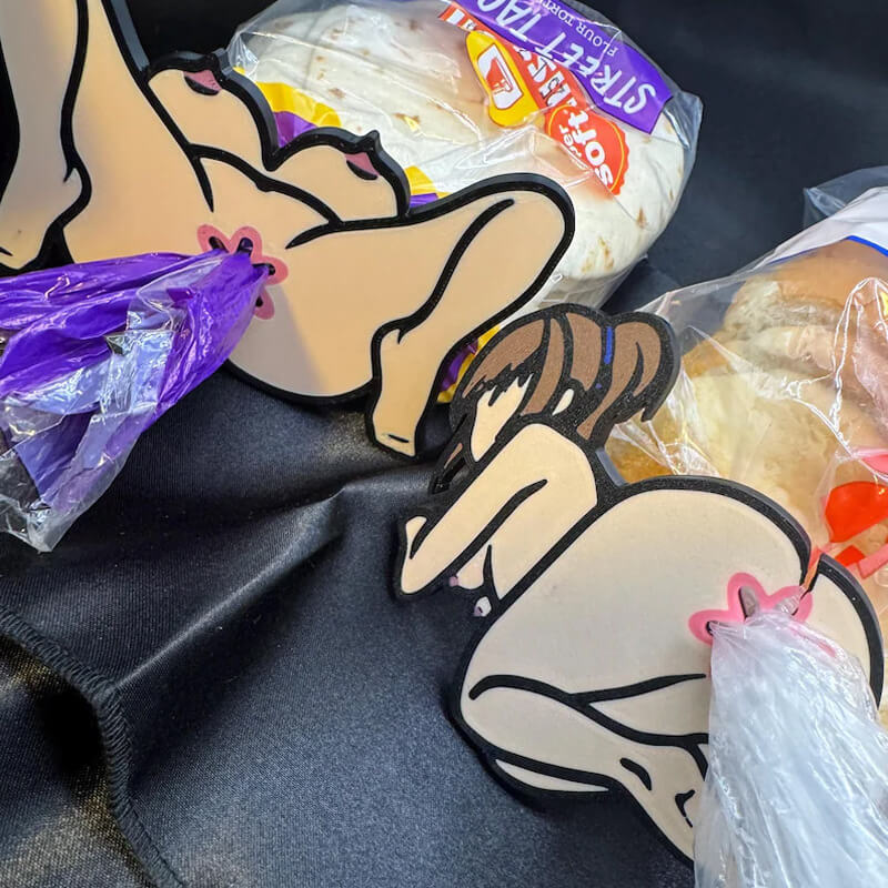 3D-gedruckter Brotclip – lustiges und respektloses Küchen-Spaßgeschenk