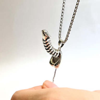 Erectable Penis Pendant Necklace