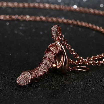 Erectable Penis Pendant Necklace